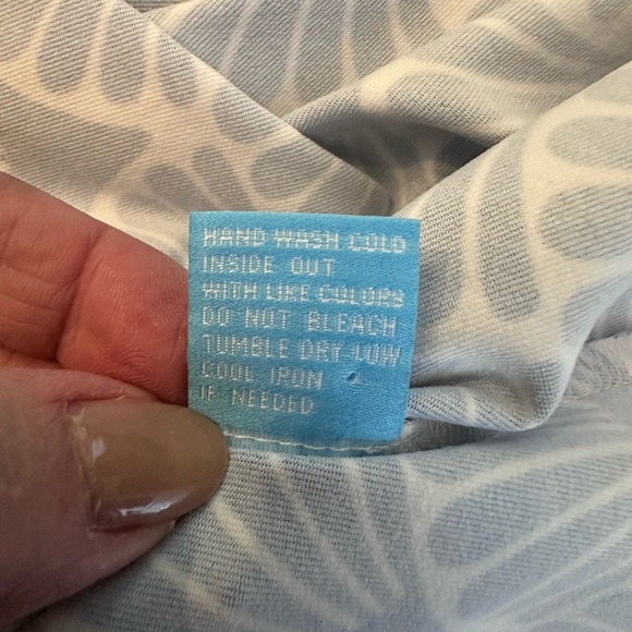 J.M. Laughlin Blue and White Print Dress - Picture 6 of 6